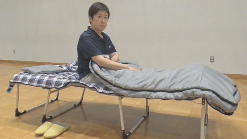 災害避難所用寝袋
