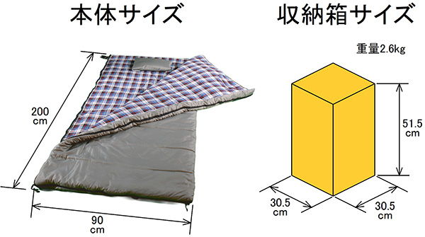 災害避難所用寝袋